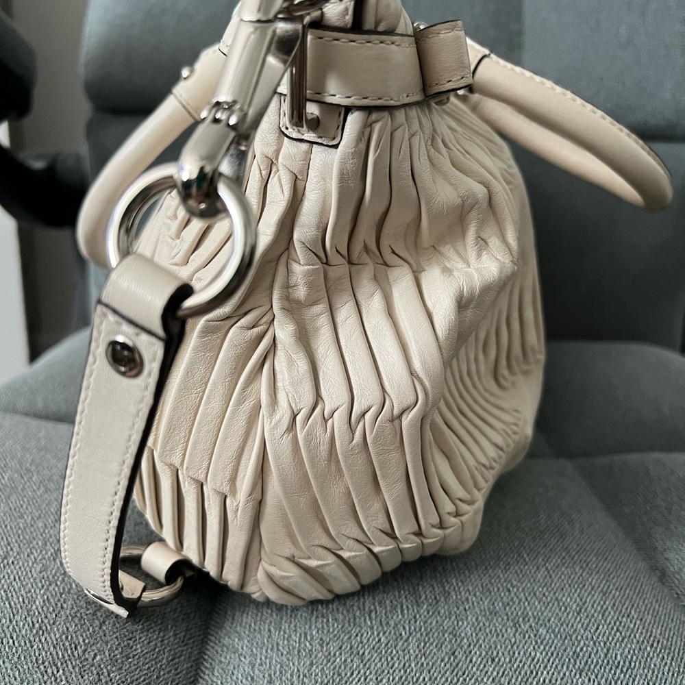 Coach Madison Sophia Gathered Leather Satchel shoulder Bag Purse - Picture 6 of 13